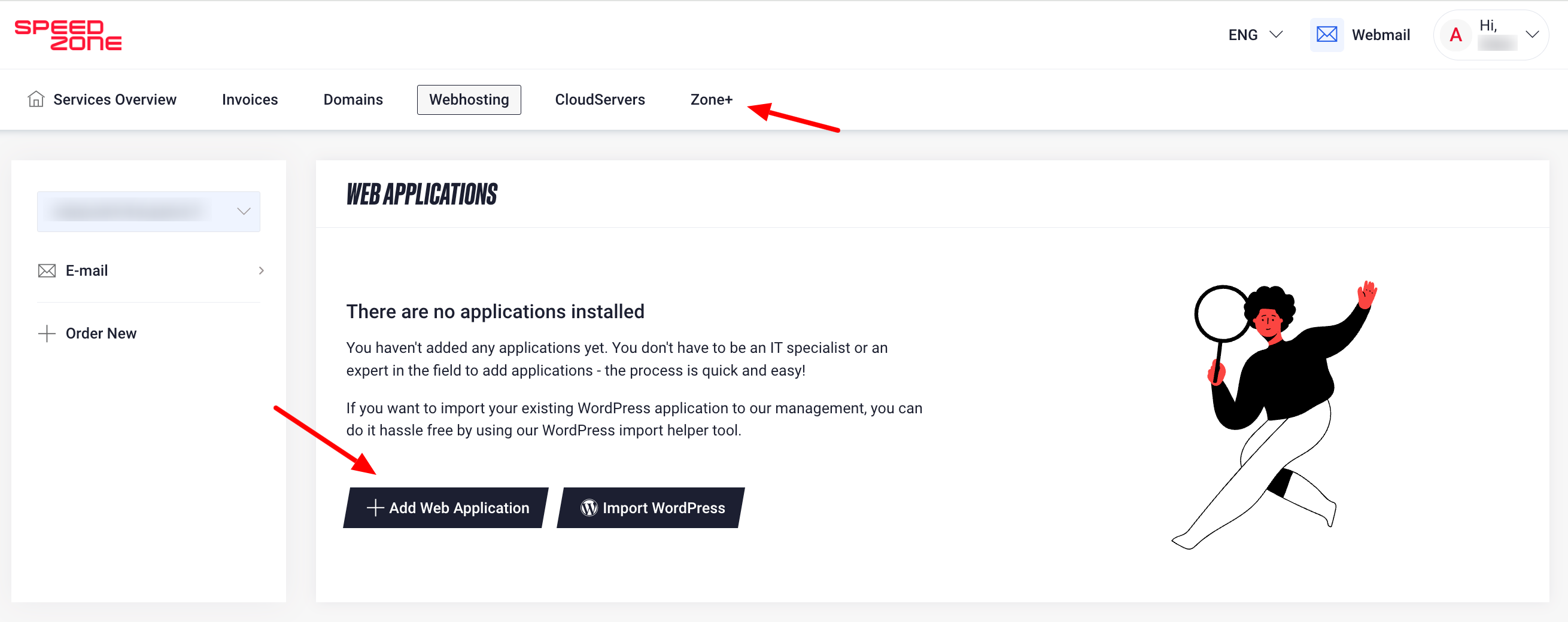 Zone+ application manager - Zone Support